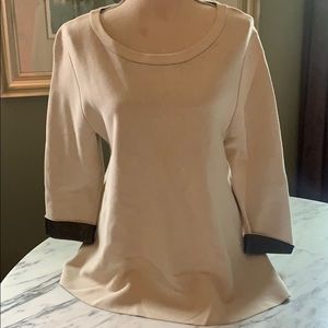 Nic & Zoe Boatneck Sweater 3/4 Sleeve
